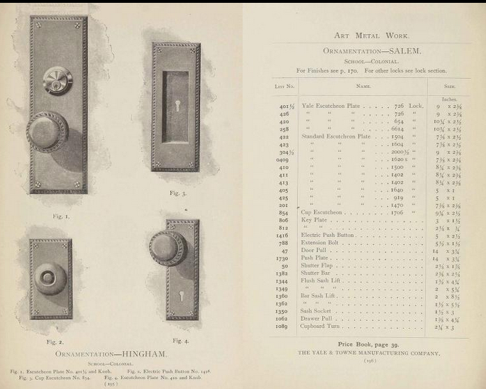 Yale & Town Salem Doorknob Set image 2