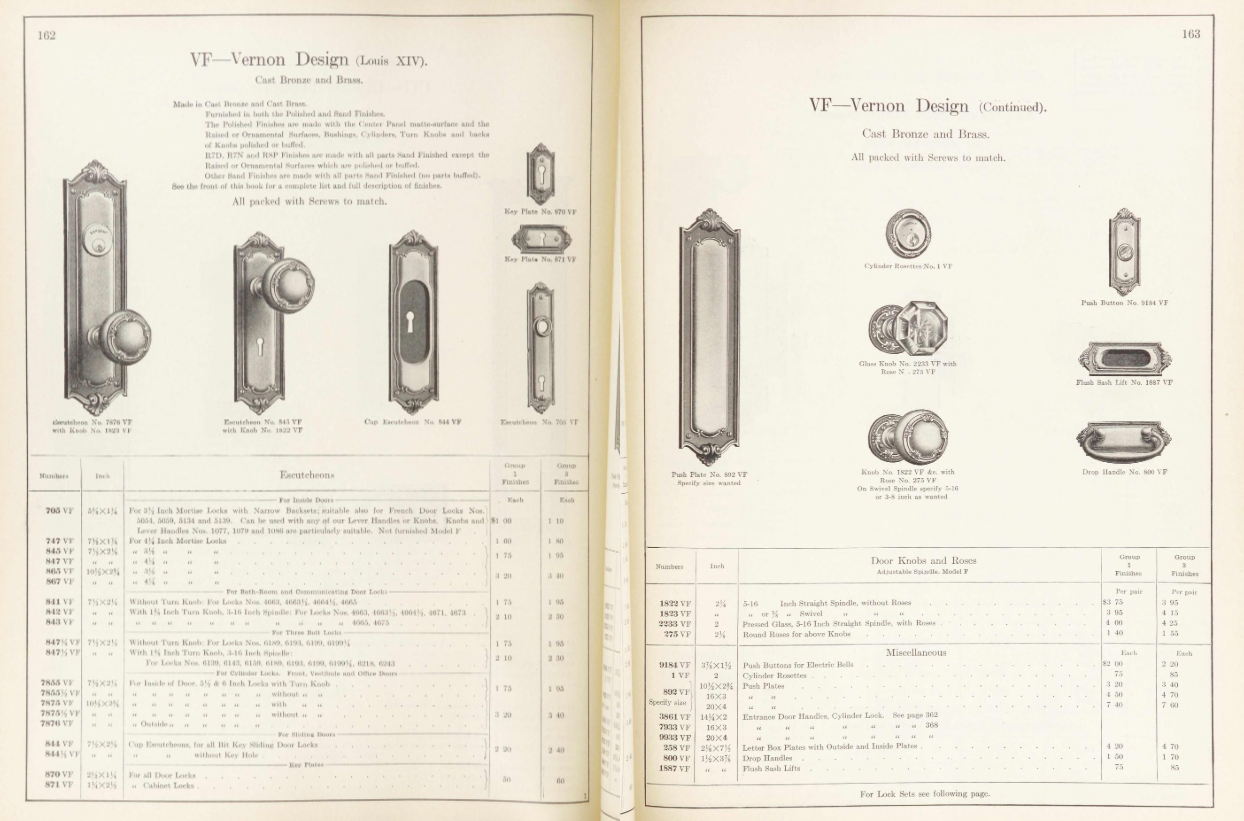 Sargent Vernon Door Plate Nickel image 2