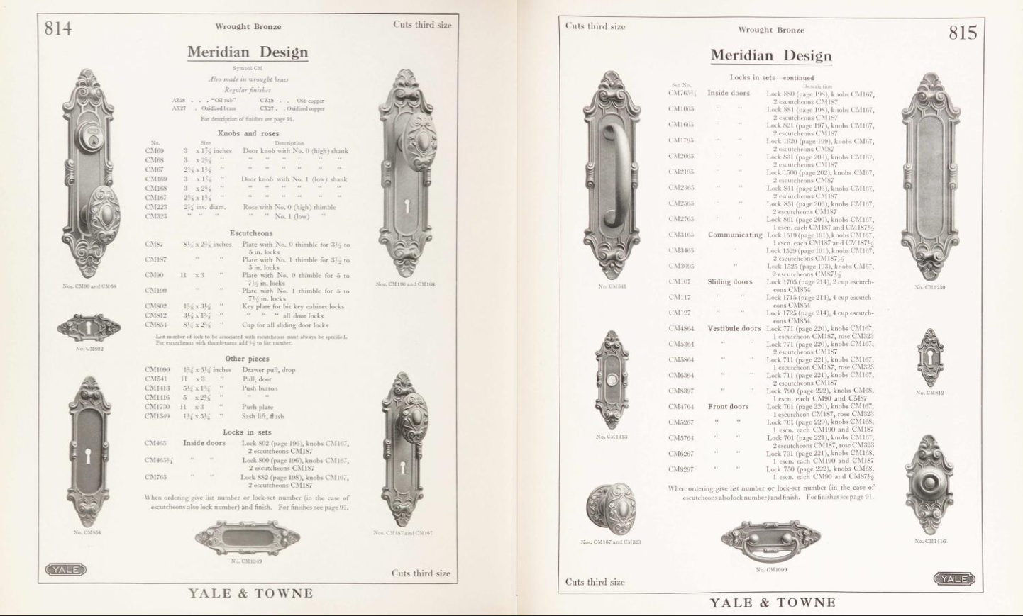 Yale & Towne Meridian Doorknob Set image 4