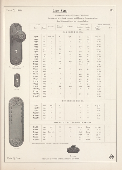 Yale & Towne Ituno Door Plate image 2