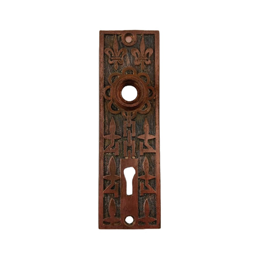 Mallory Wheeler Fleur de Lis Door Plate Bronze image 0