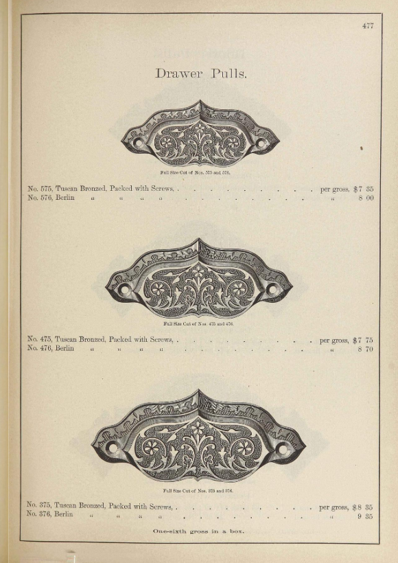 Sargent 1888 Bin Pull image 3