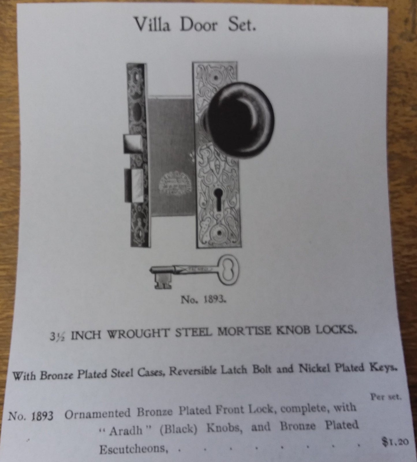 Russell and Erwin Villa Door Set image 4