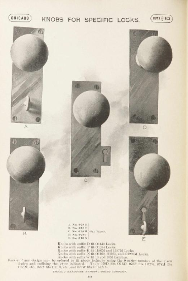 Chicago Knob and Plate image 2
