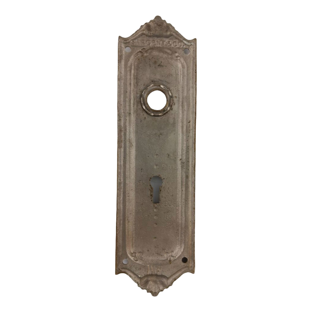 Sargent Vernon Door Plate Nickel image 1
