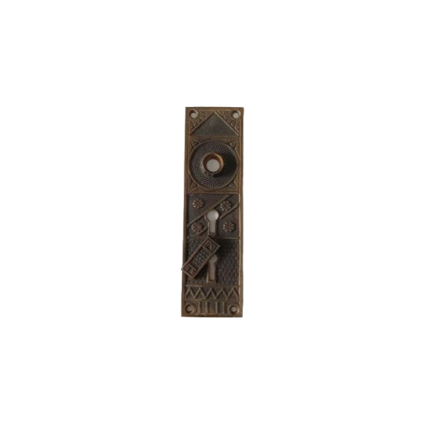 FC Linde Door Plate Double Keyhole image 0