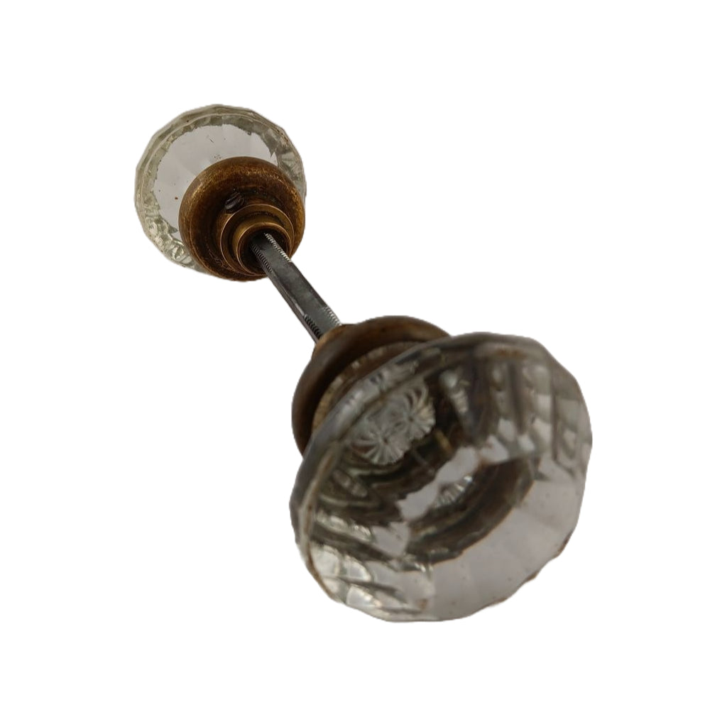 Set of Rimmed Glass Doorknobs image 0