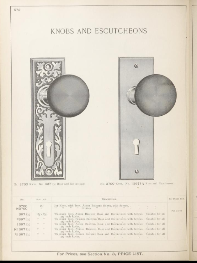 Corbin 1895 Door Plate image 2
