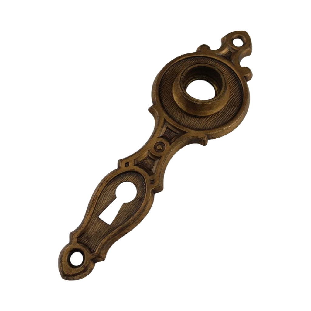 Yale Derbian Door Plate- Brass image 1