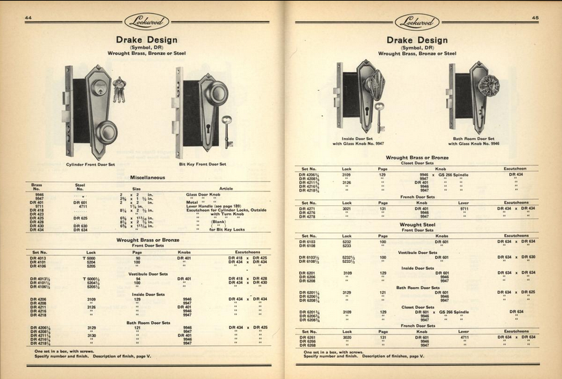 Lockwood Drake Door Plate image 3