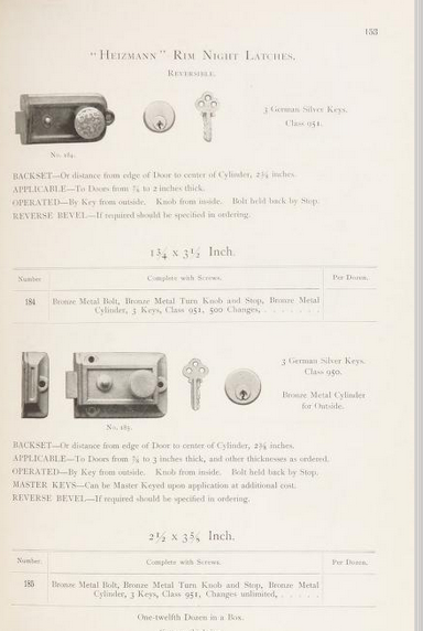 Decorative Night Latch Penn image 3
