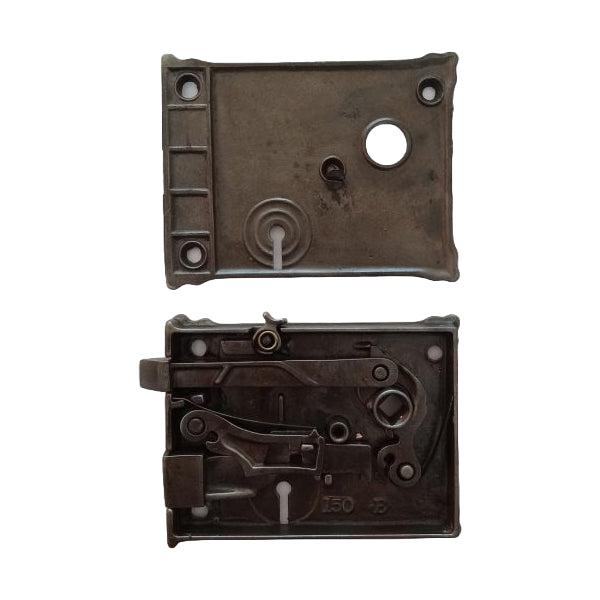Unmarked Decorative Rim Lock (150 E) image 2