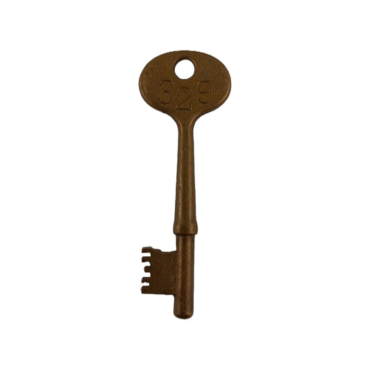 Brass Hotel Skeleton Key 329 image 0