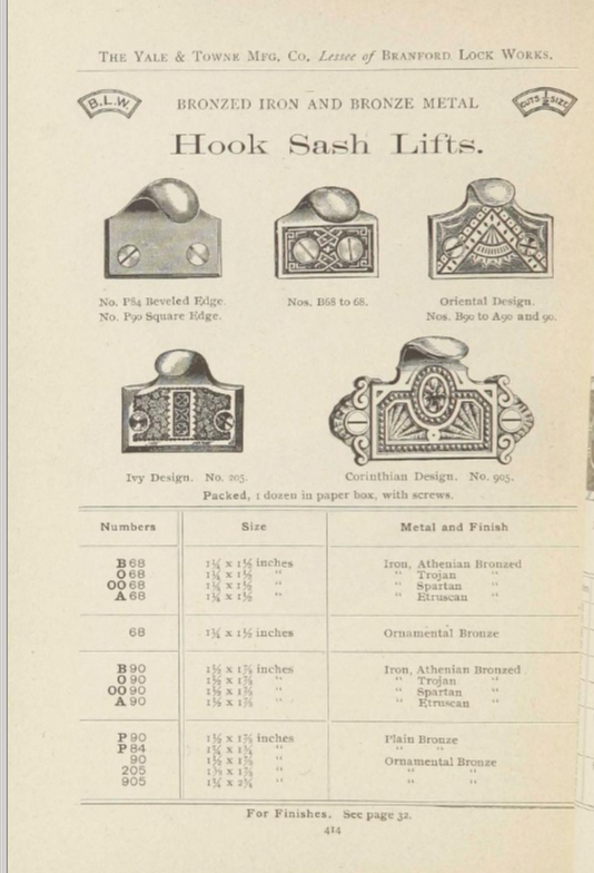 Branford Oriental Sash Lift Bronze