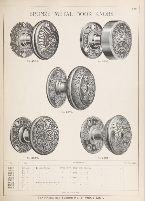Corbin 1895 Bronze Doorknob