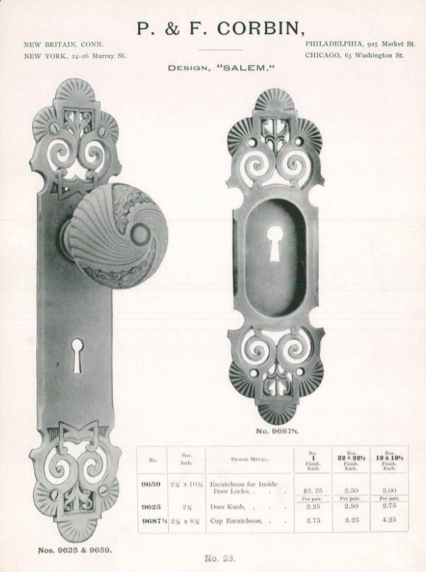 Corbin Exeter/Salem Doorknob