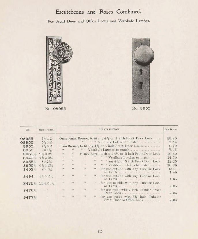 Norwalk 1899 Doorknob