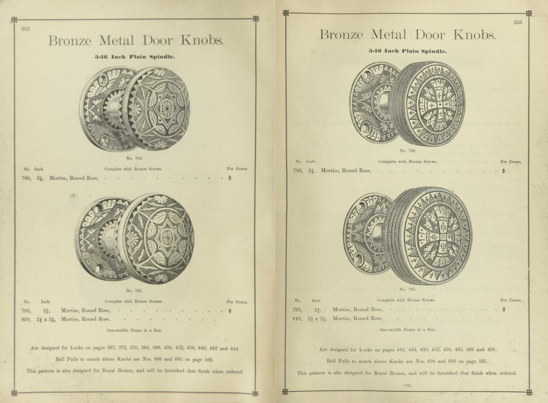 Reading 1881 Doorknob