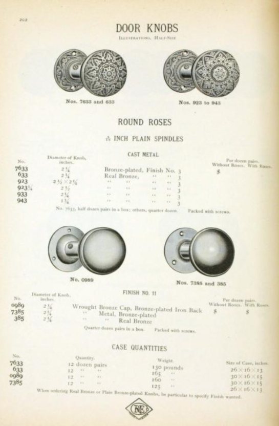 Russell & Erwin Arabesque Exterior Doorknob