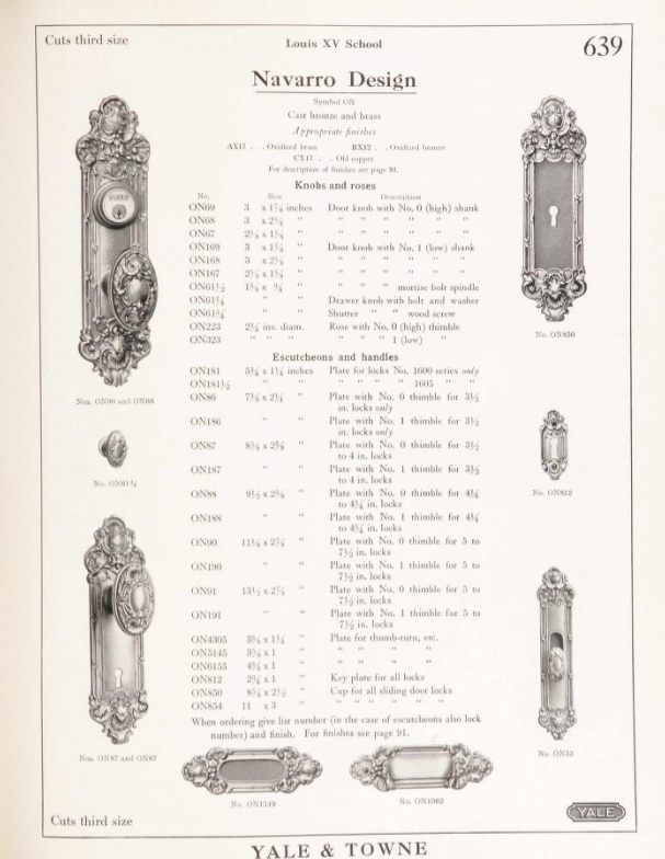 Yale Navarro Oversized Door Plate