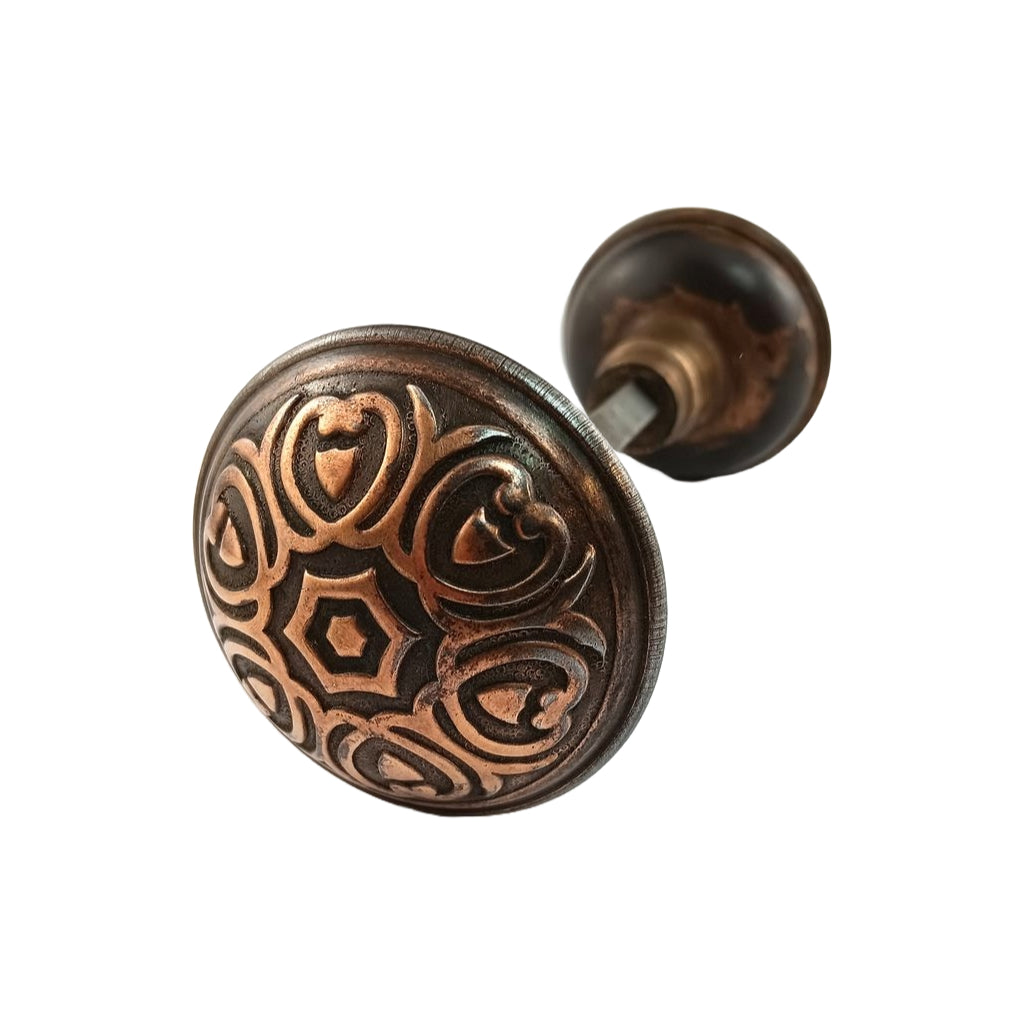 Yale & Town Florian Doorknob Set Bronze Finish