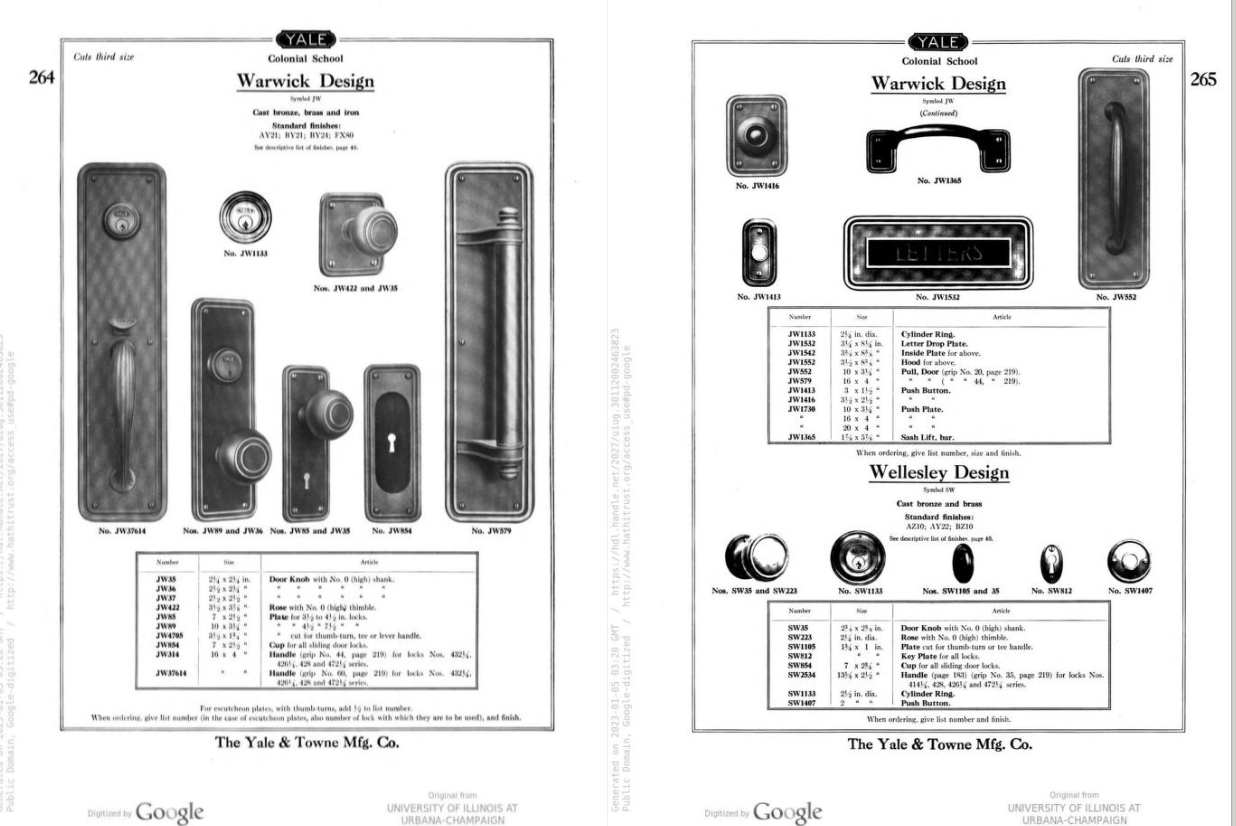Yale & Towne Warwick Doorknob Set image 3