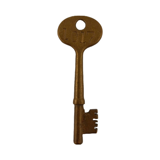 Brass Hotel Skeleton Key 1017 image 0