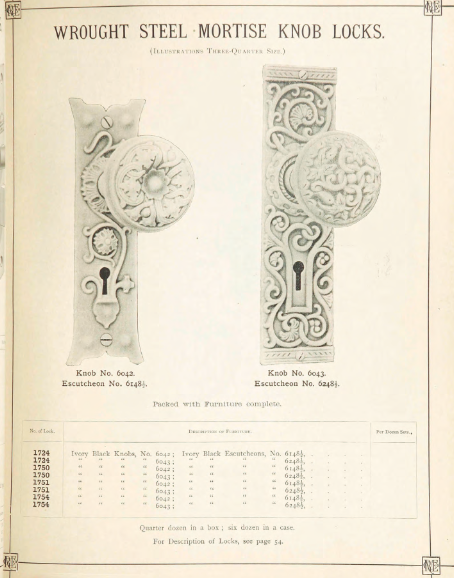 Russell & Erwin 1894 Door Plate image 2