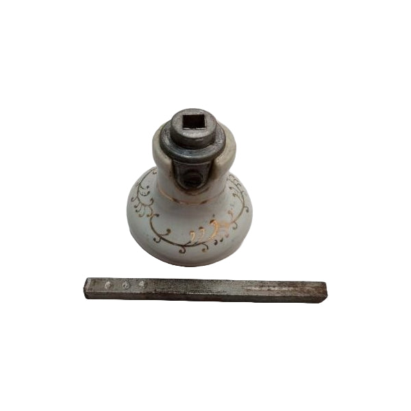 Hand Painted Victorian Porcelain Doorknob image 1
