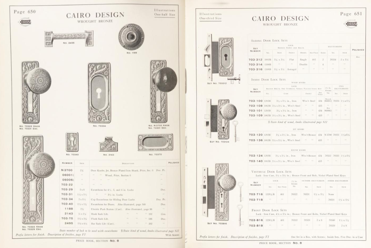 Corbin Cairo Door Plate image 3