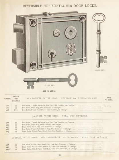Brittan Graham & Mathes Rim Lock image 2