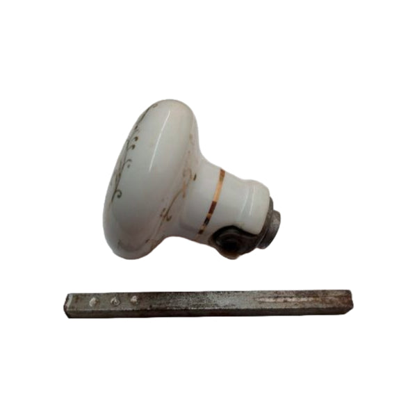 Hand Painted Victorian Porcelain Doorknob image 2