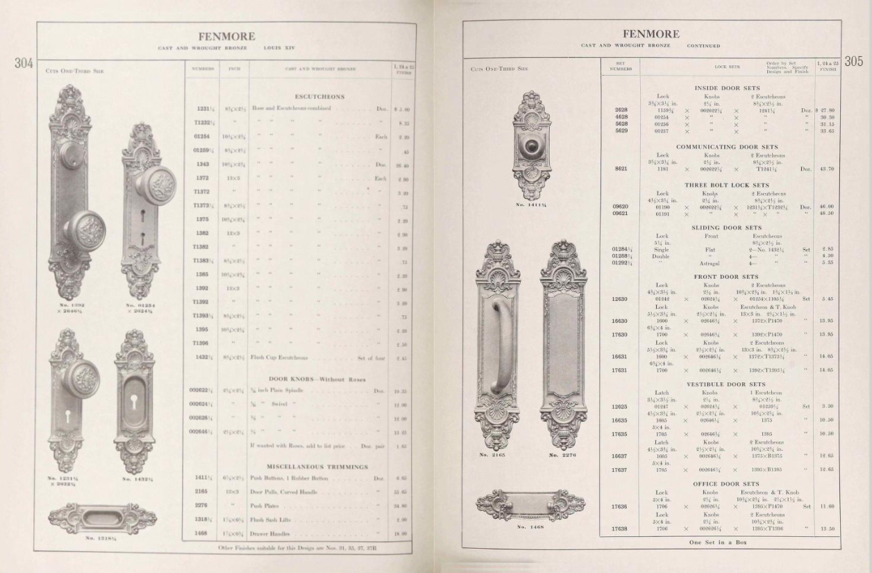 Reading Fenmore Door Plate image 3