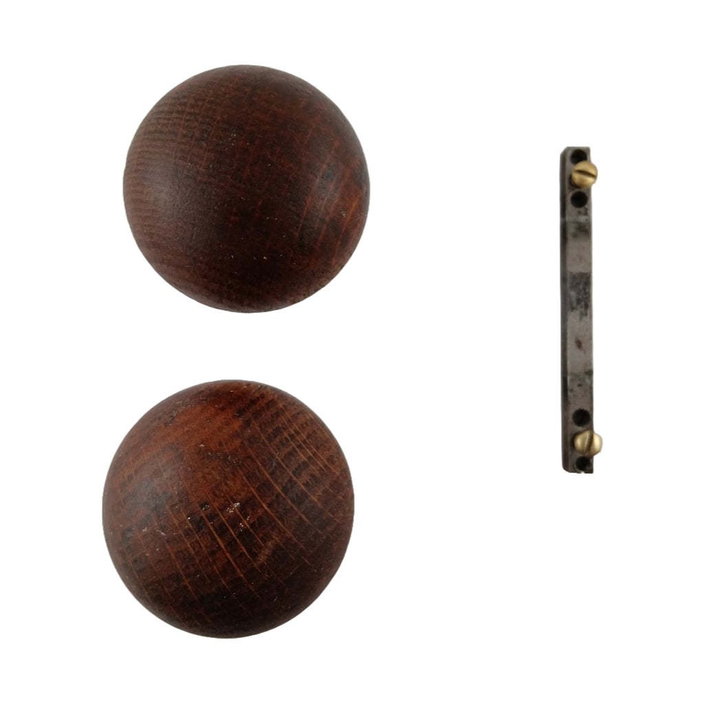 Round Wood Doorknob Set image 4