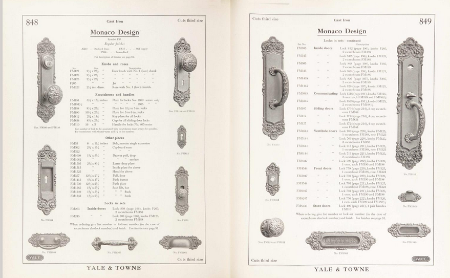 Yale Monaco Door Plate image 2