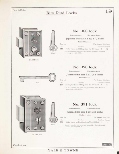 Yale Rim Dead Latch image 2