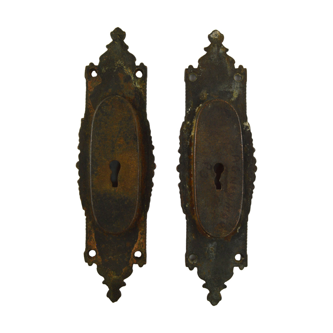 Russell & Erwin Arabian Pocket Door Plate Pair image 1