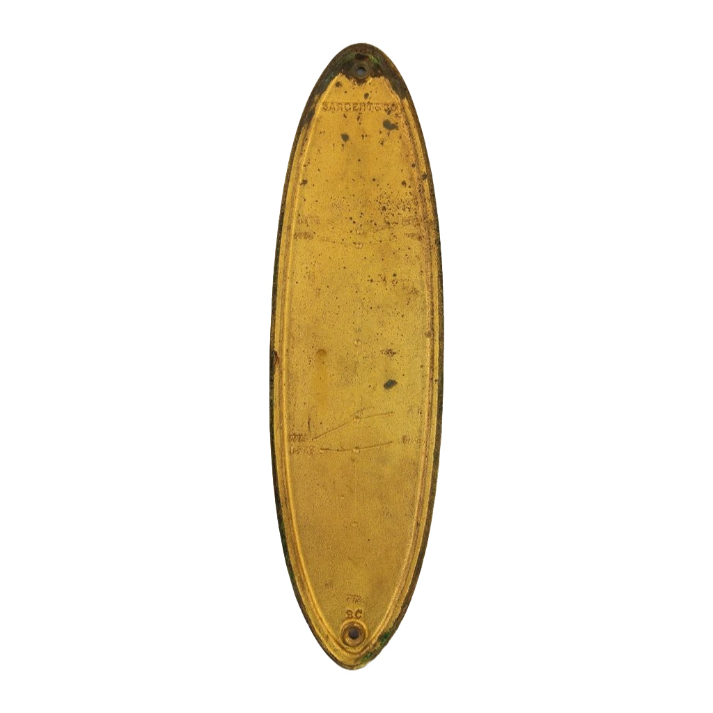 Sargent Brandon Push Plate Brass image 1