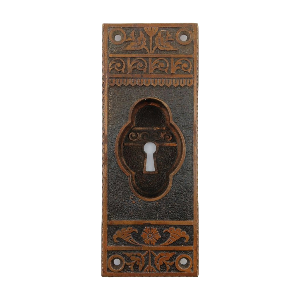 Brittan Graham and Mathes Bouquet Pocket Door Plate image 0