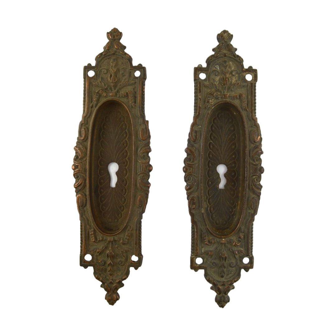 Russell & Erwin Arabian Pocket Door Plate Pair image 0