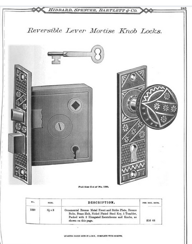 FC Linde Door Plate Double Keyhole image 2