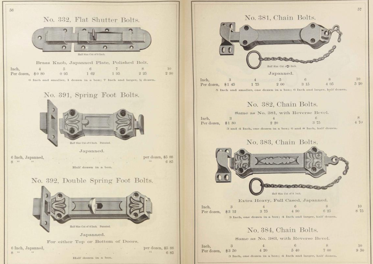 Sargent 1877 Chain Bolt image 3