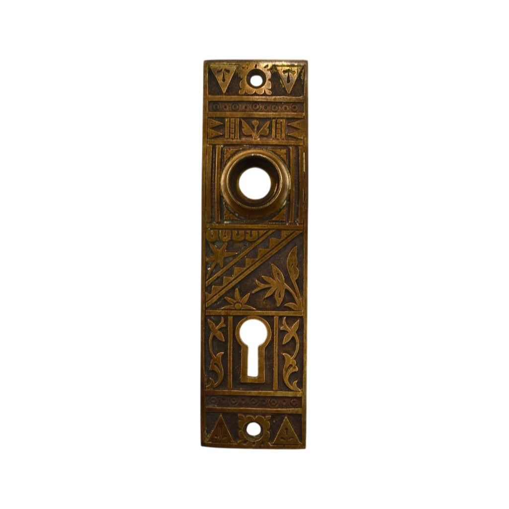 Brittan Graham & Mathes Lotus Door Plate Bronze