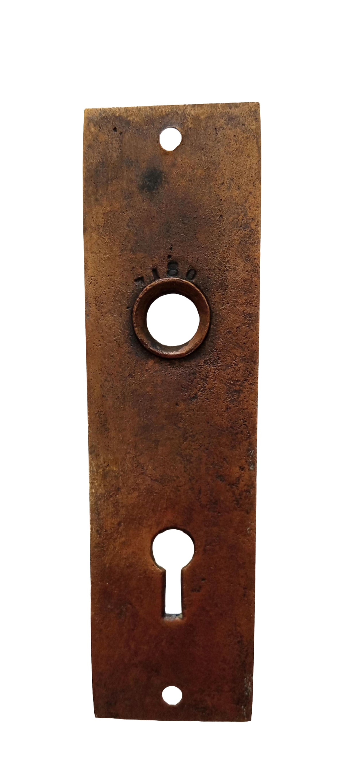 Brittan Graham & Mathes Lotus Door Plate Bronze var.