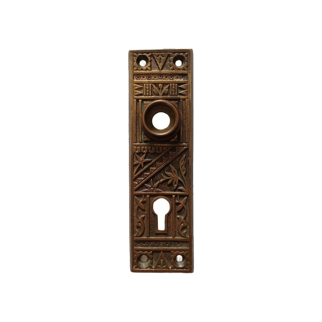 Brittan Graham & Mathes Lotus Door Plate Bronze