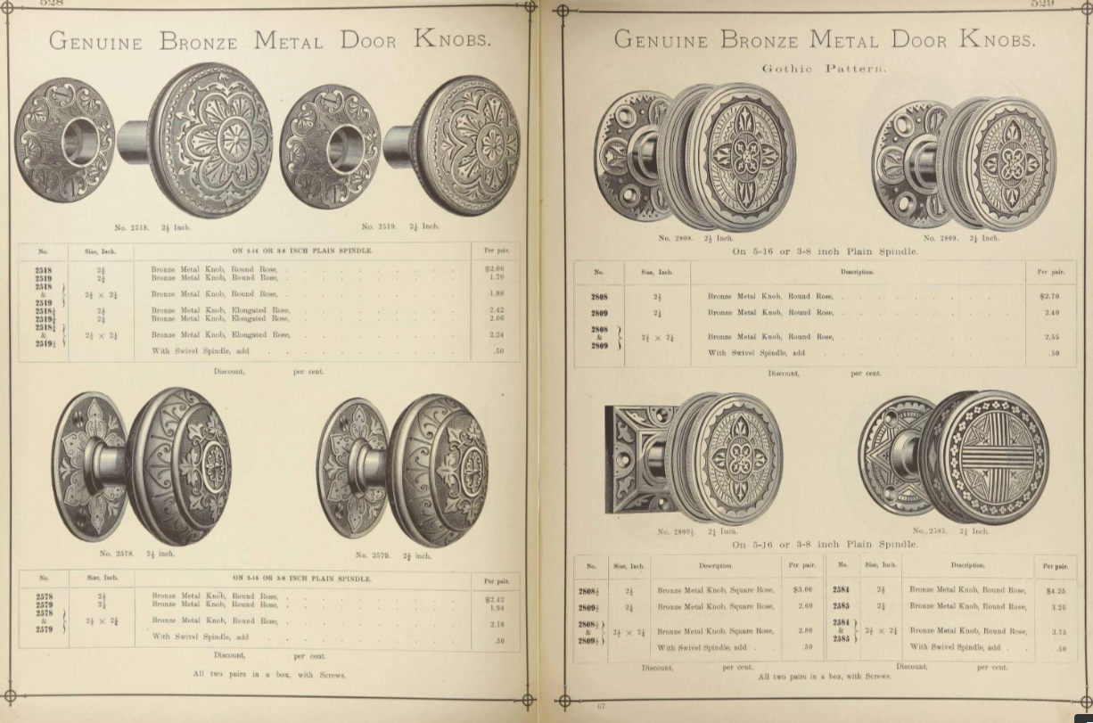 Corbin 1881 Leaf Rosette