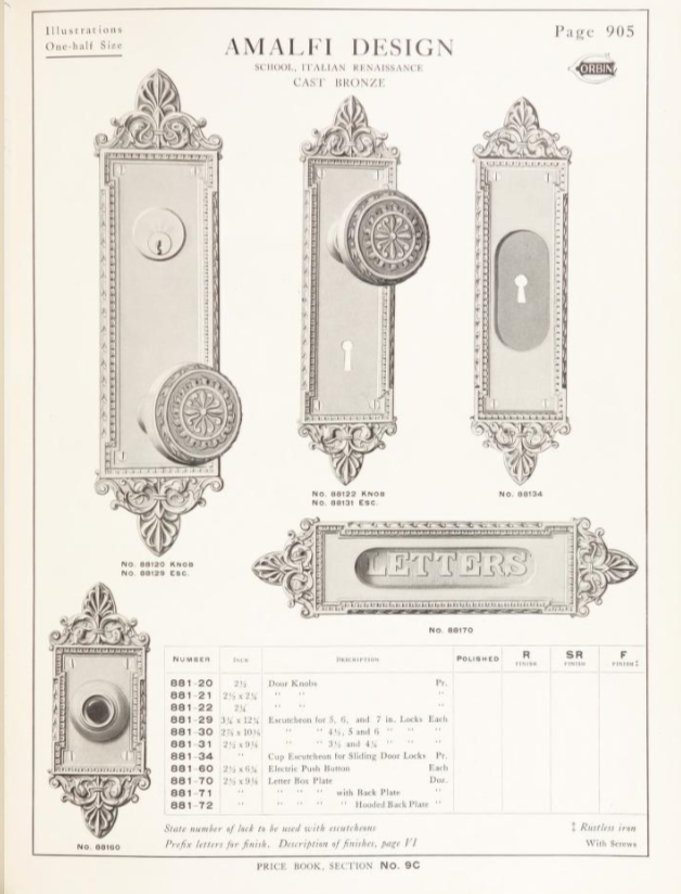Corbin Amalfi Doorknob
