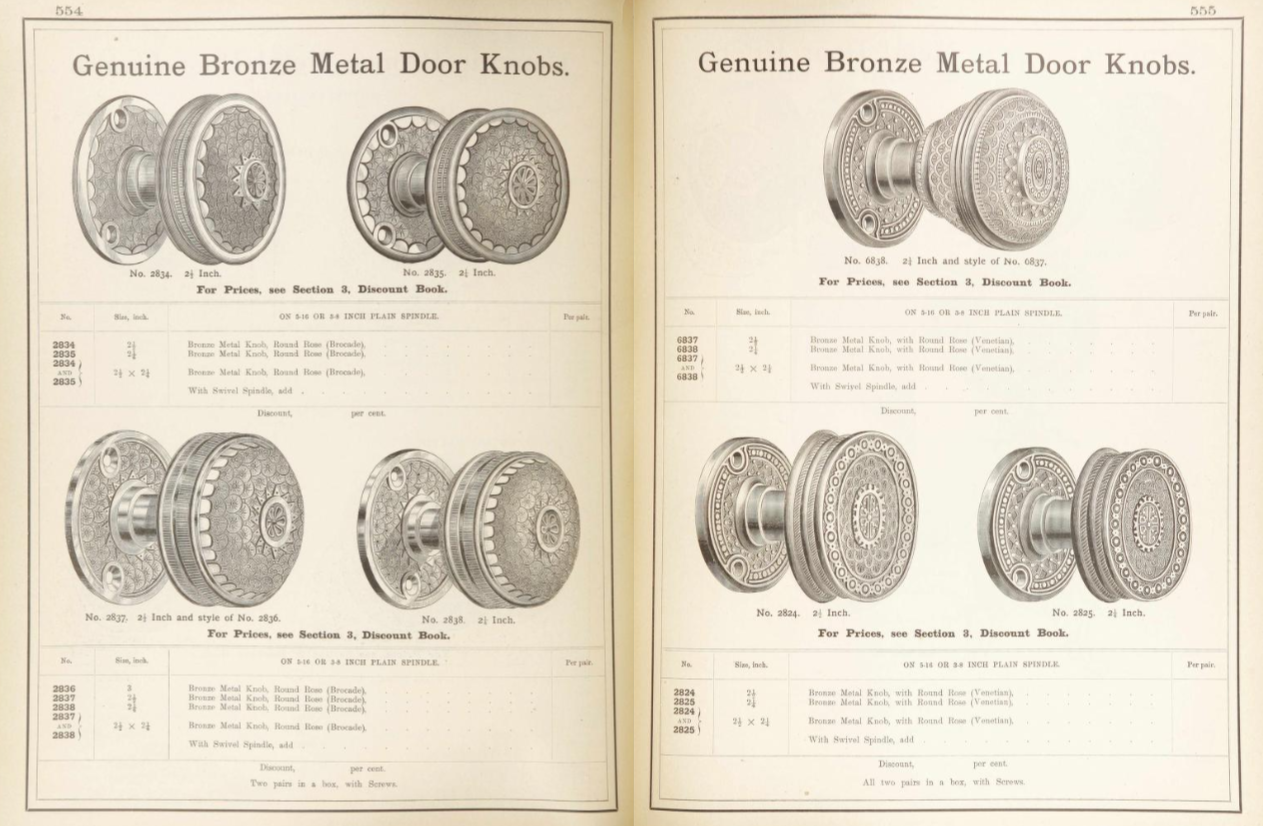 Corbin Brocade Doorknob var.