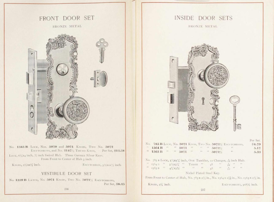 Corbin Orleans Door Plate