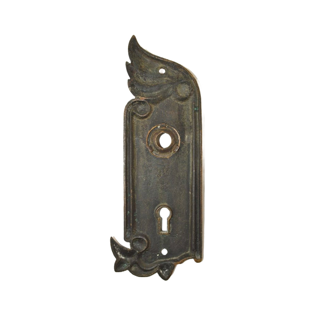 FC Linde Old Copper Bronze Door Plate Right